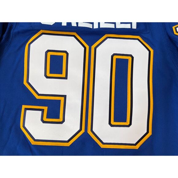Adidas Hockey Jersey Authentic St. Louis Blues Ryan O'Reilly GT8158 Men Size 50. - Picture 7 of 13